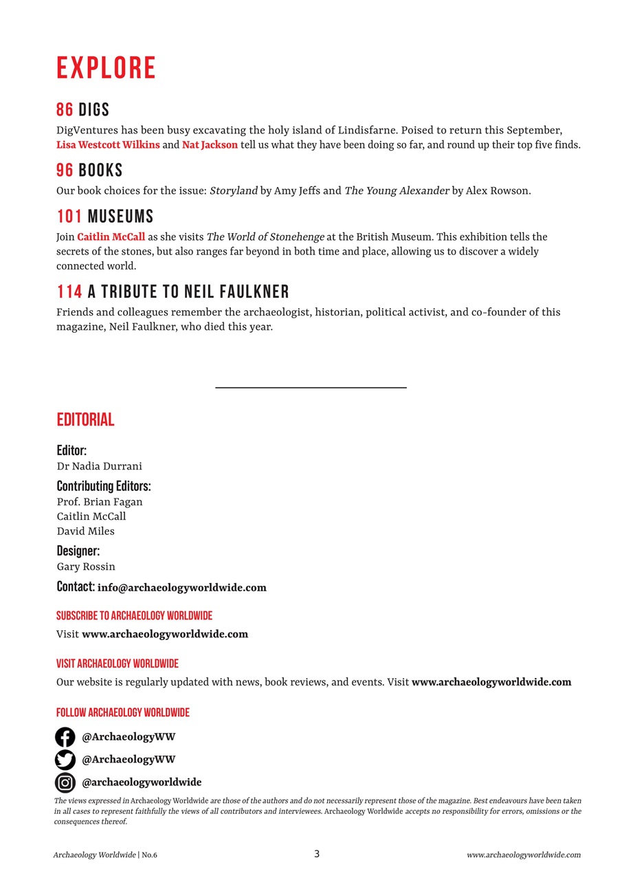 Archaeology Worldwide Preview Pages