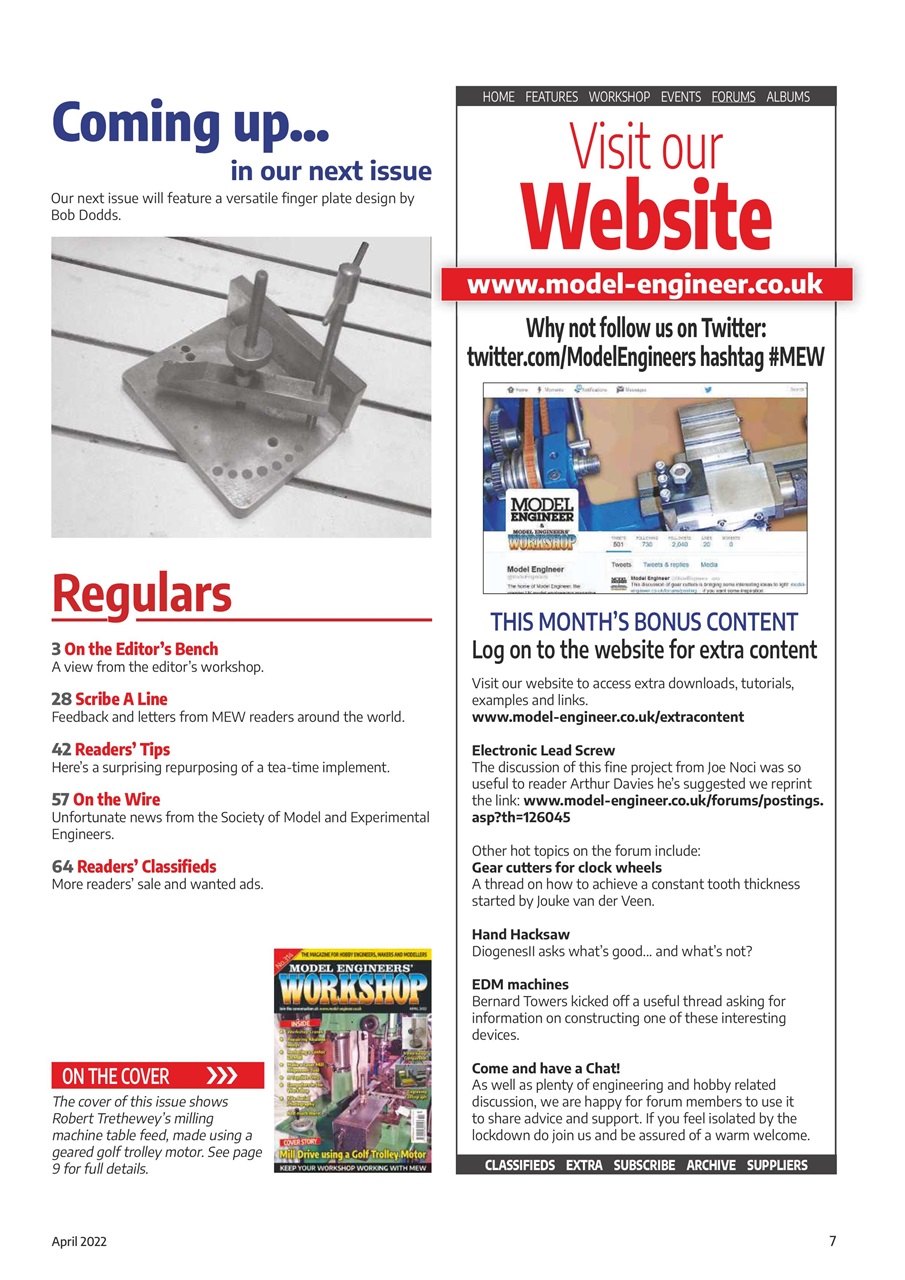 Model Engineer & Workshop Magazine Preview Pages