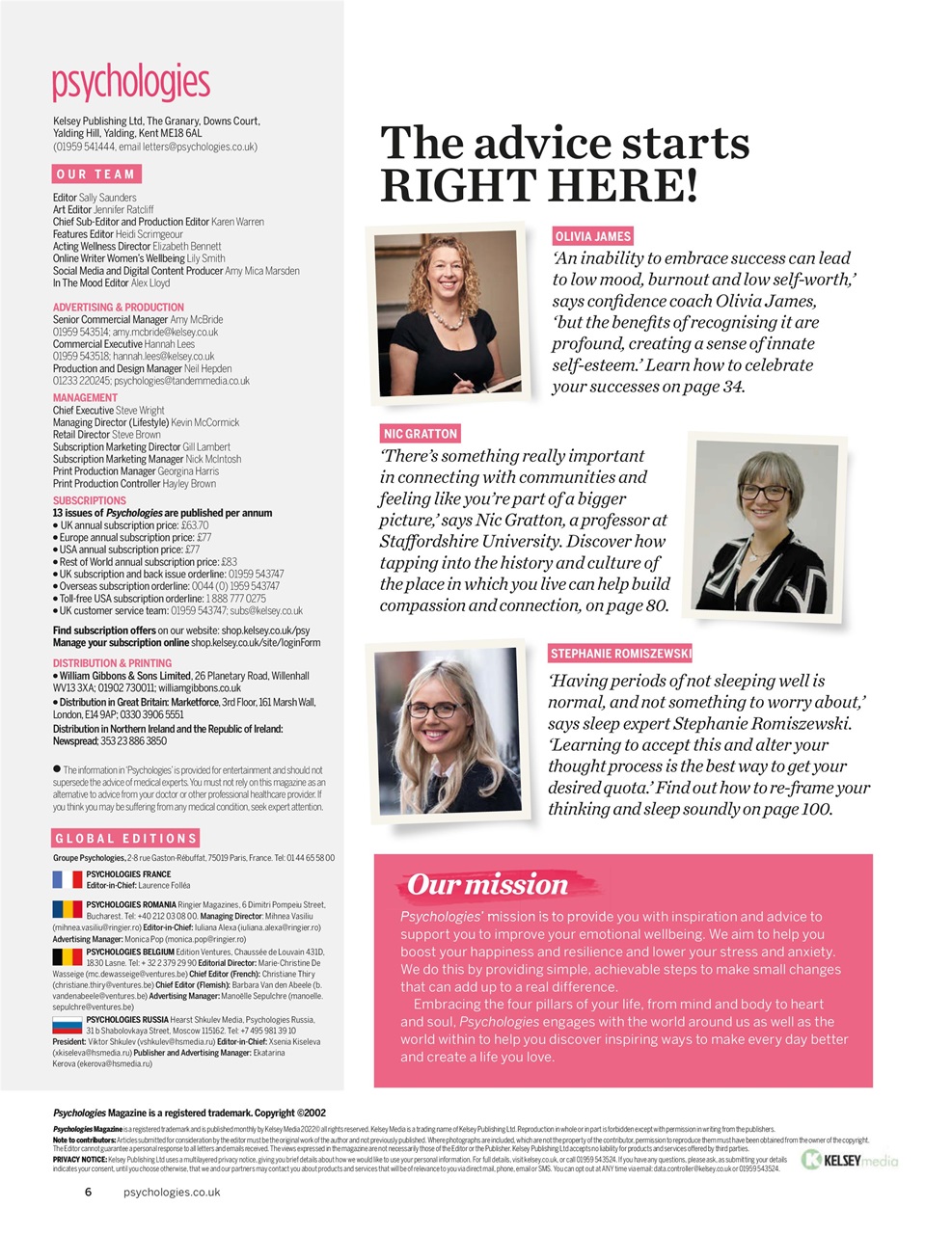 Psychologies Preview Pages