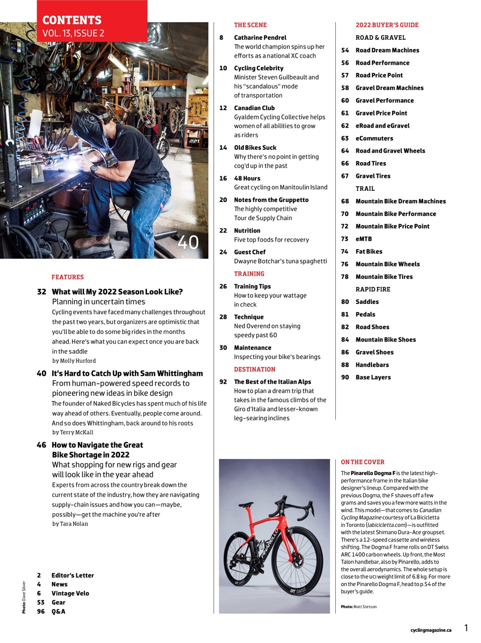 Canadian Cycling Magazine Preview Pages