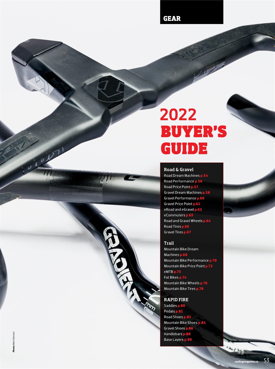 Canadian Cycling Magazine Preview Pages