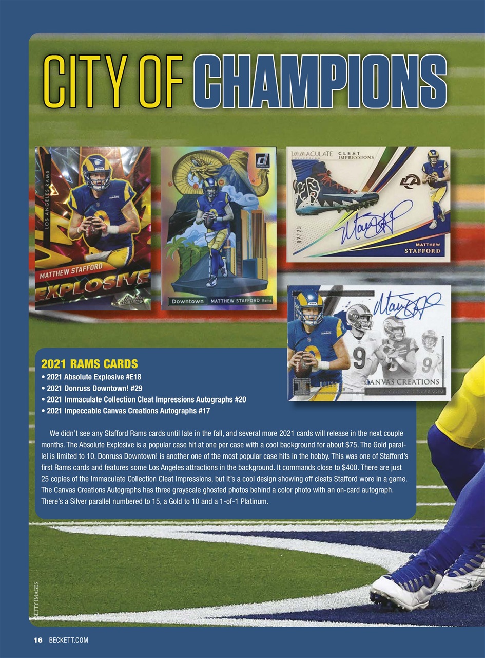Sports Card Monthly Magazine Preview Pages