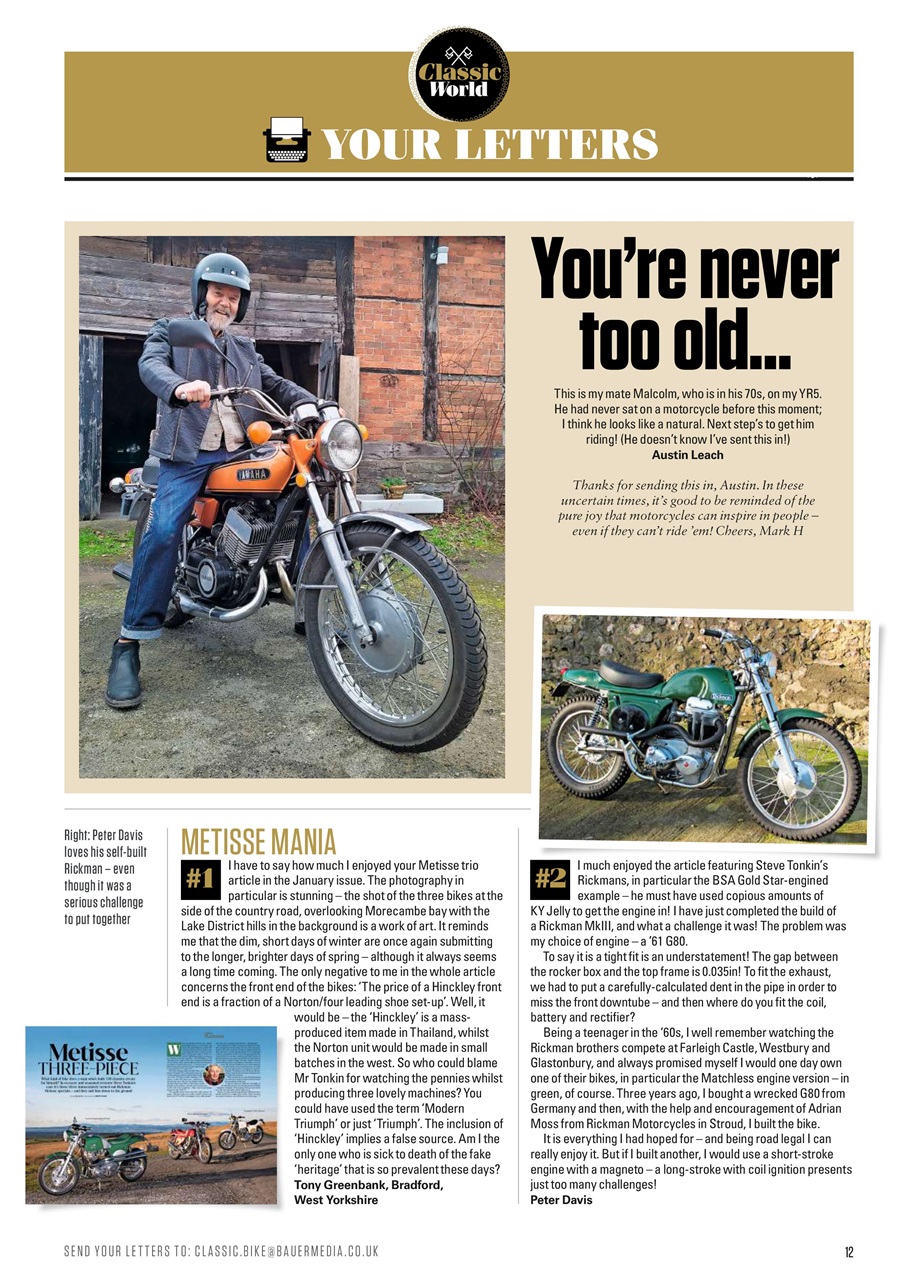 Classic Bike Preview Pages
