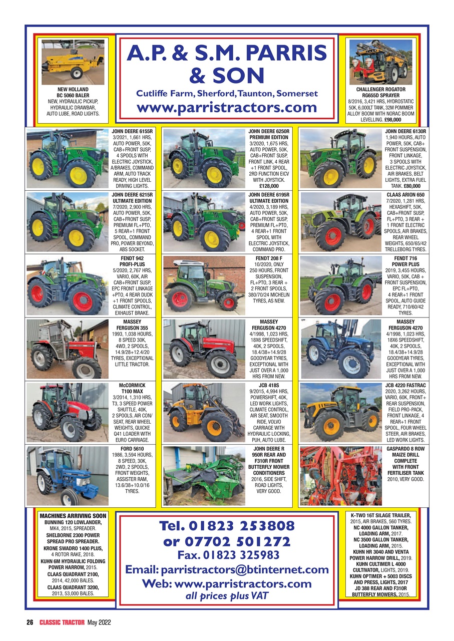 Classic Tractor Preview Pages