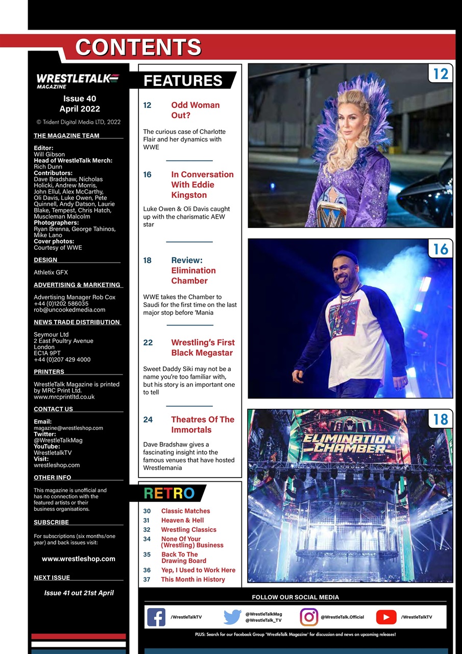 Wrestletalk Magazine Preview Pages