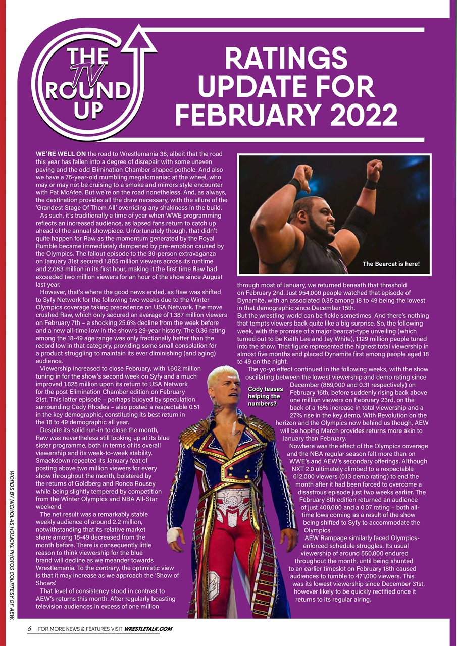 Wrestletalk Magazine Preview Pages