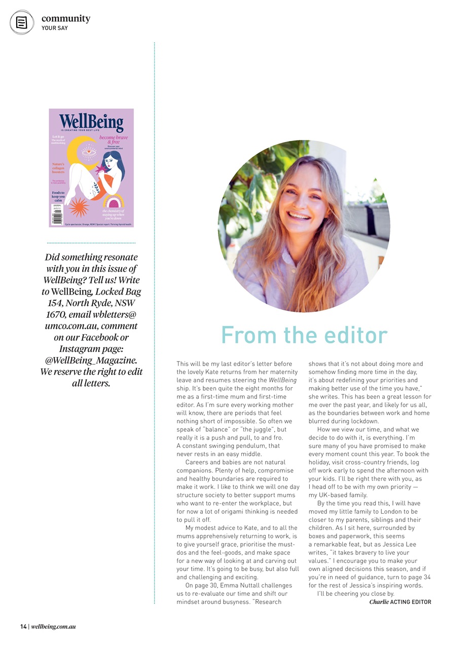 WellBeing Preview Pages