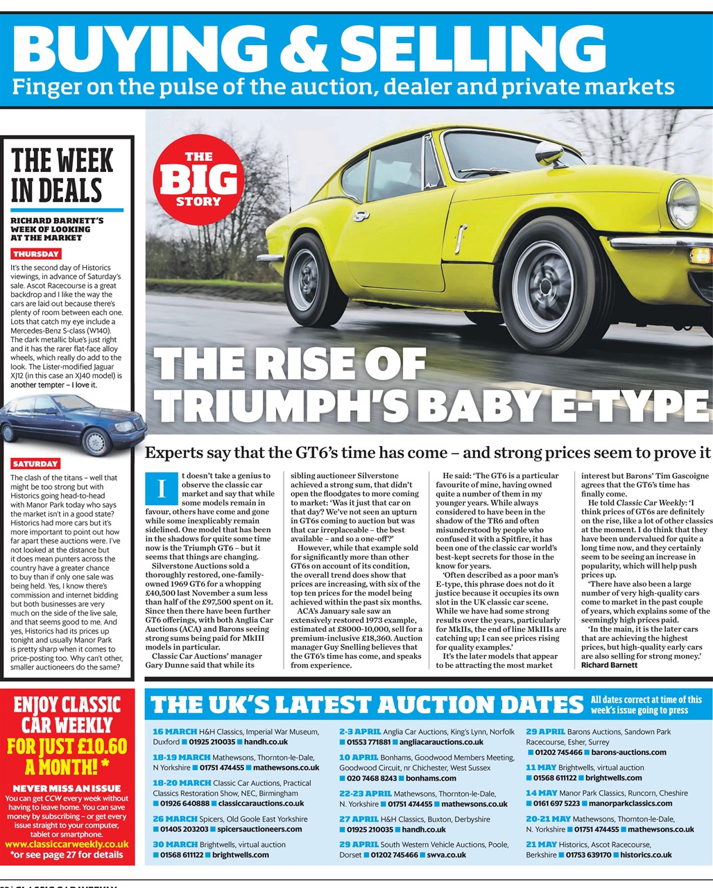 Classic Car Weekly Preview Pages
