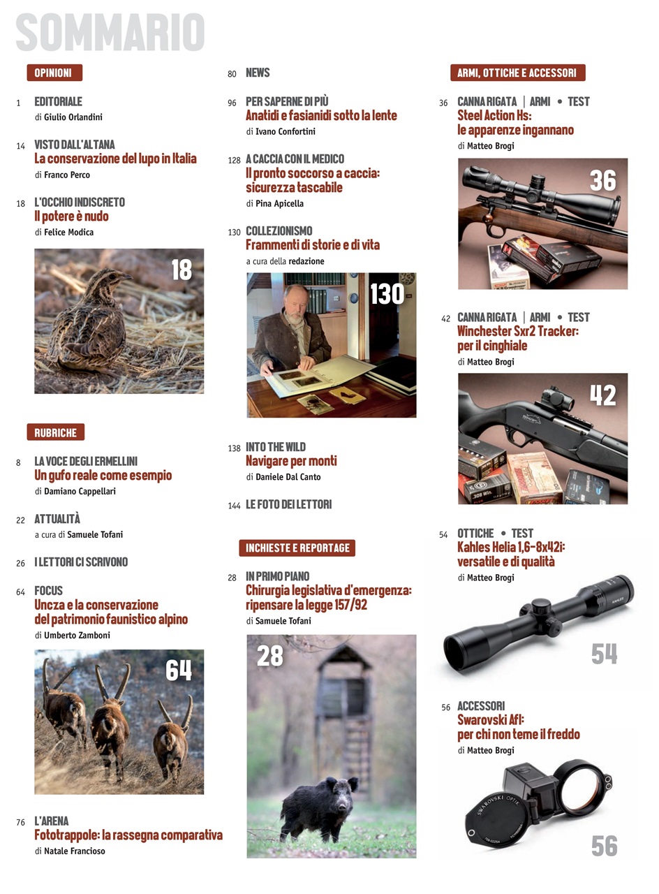 Caccia Magazine Preview Pages