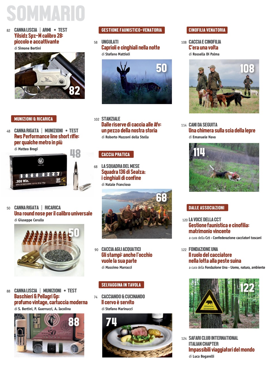 Caccia Magazine Preview Pages