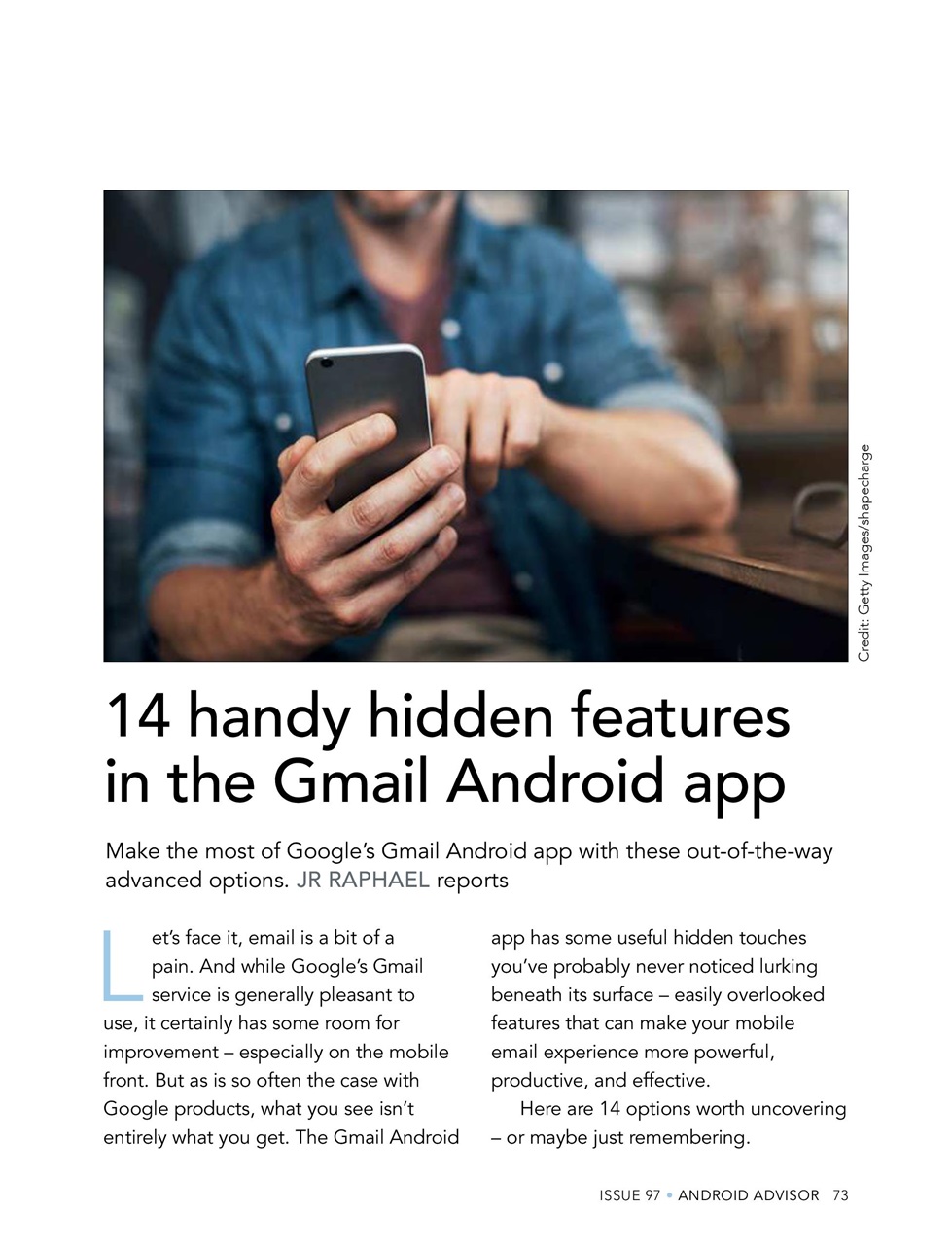 Android Advisor Preview Pages