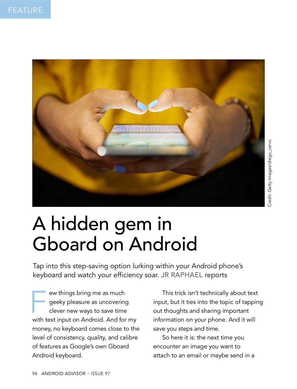 Android Advisor Preview Pages