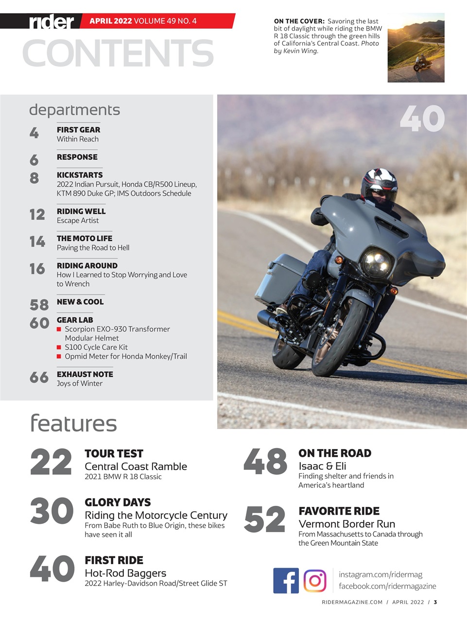 Rider Magazine Preview Pages