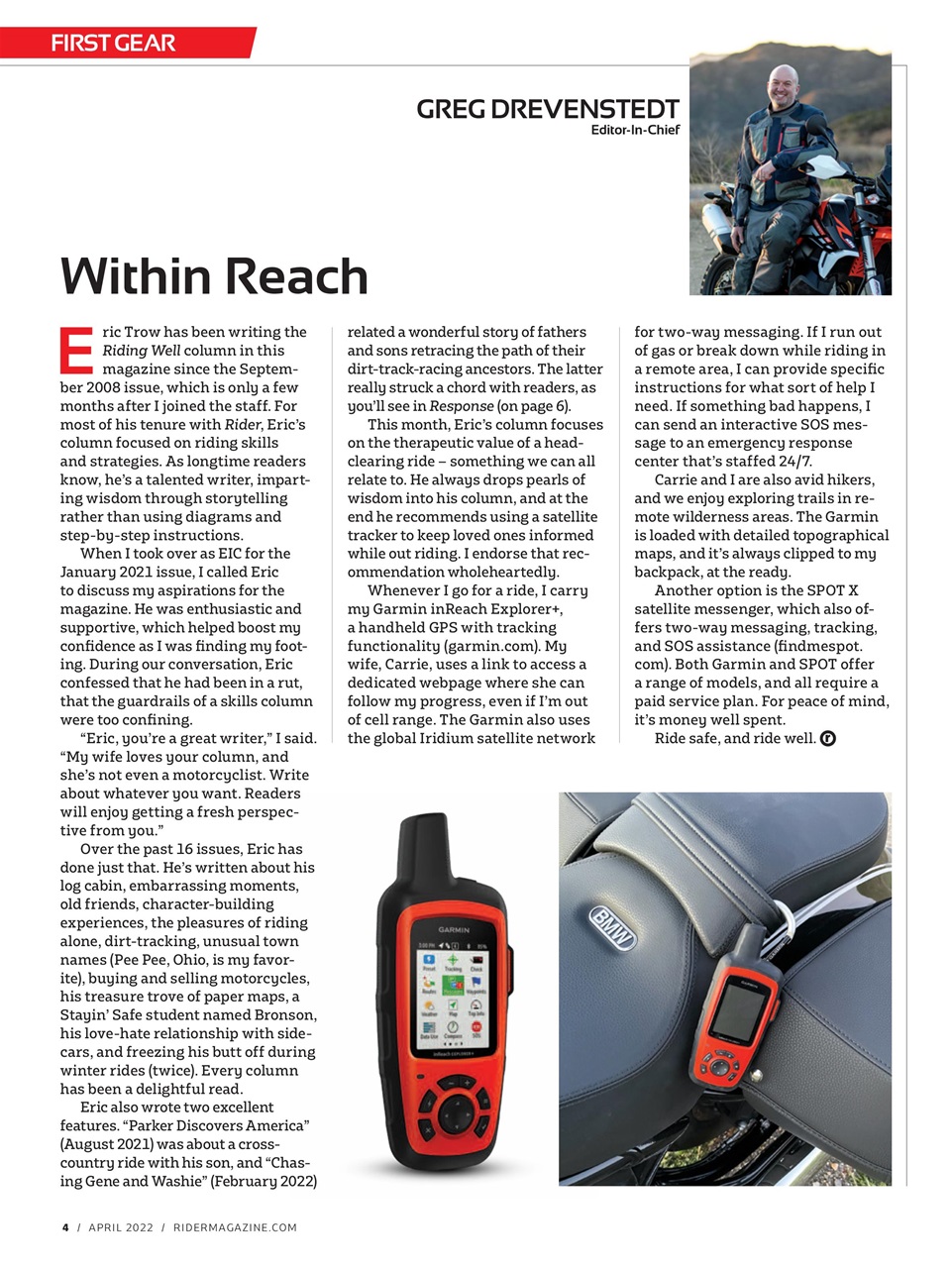 Rider Magazine Preview Pages