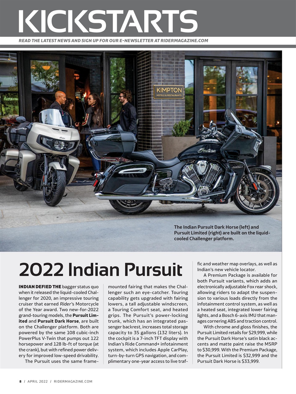 Rider Magazine Preview Pages