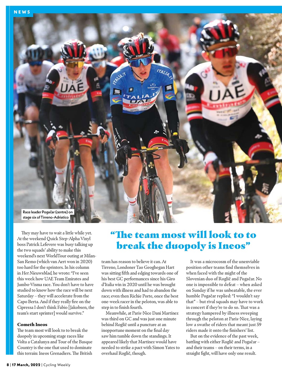 Cycling Weekly Preview Pages