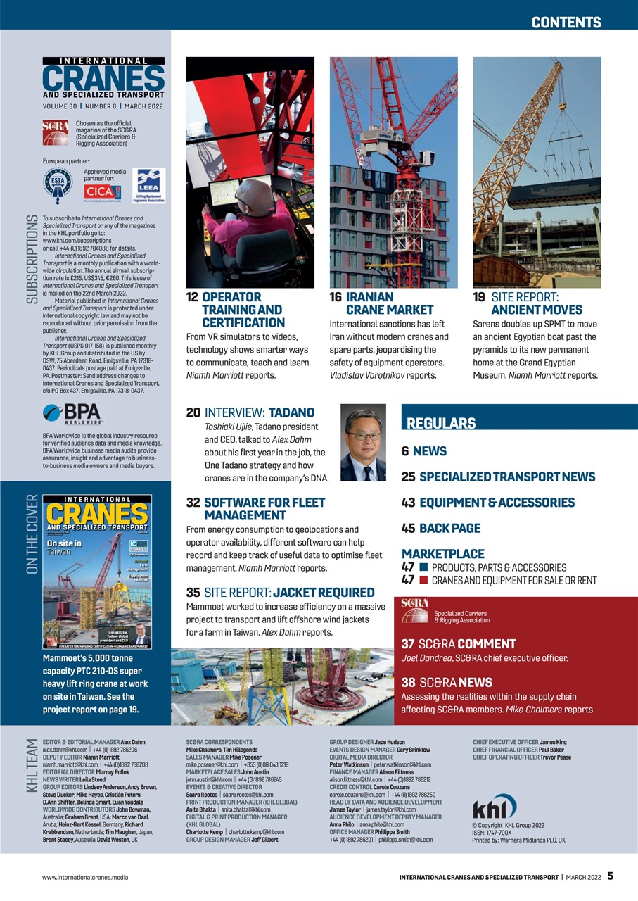 Int. Cranes and Specialized Transp Preview Pages