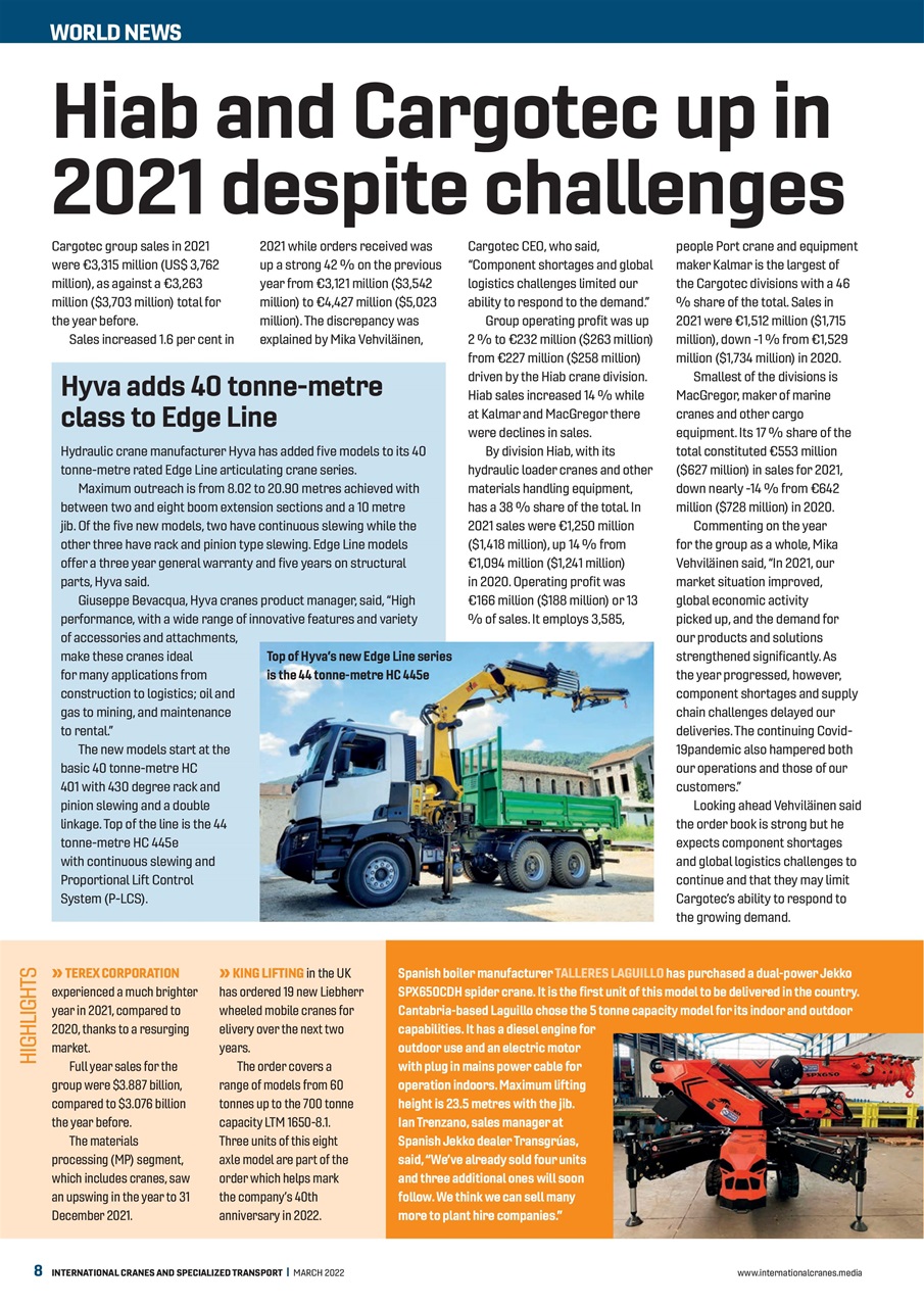 Int. Cranes and Specialized Transp Preview Pages