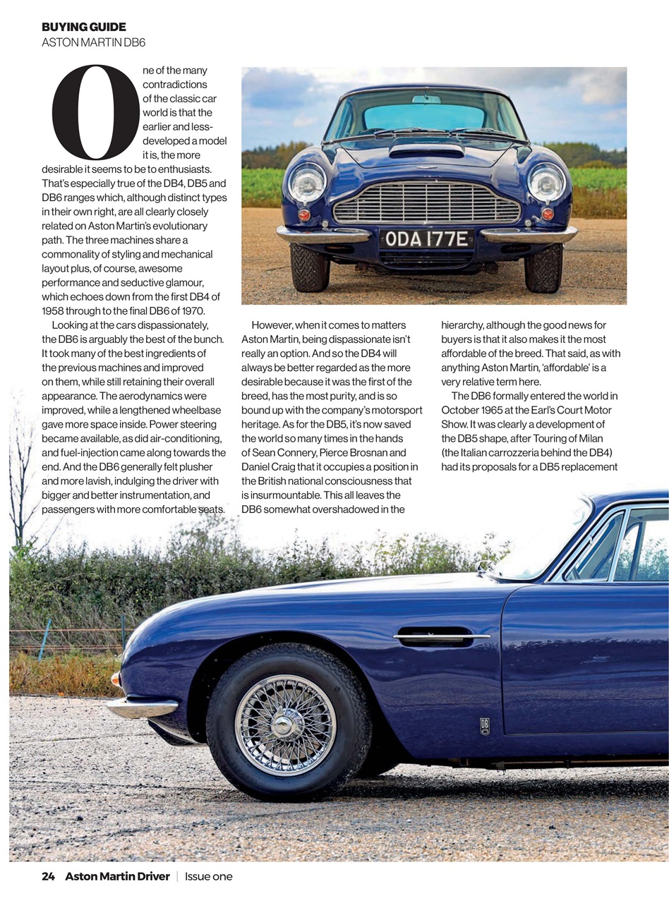 Aston Martin Driver Preview Pages