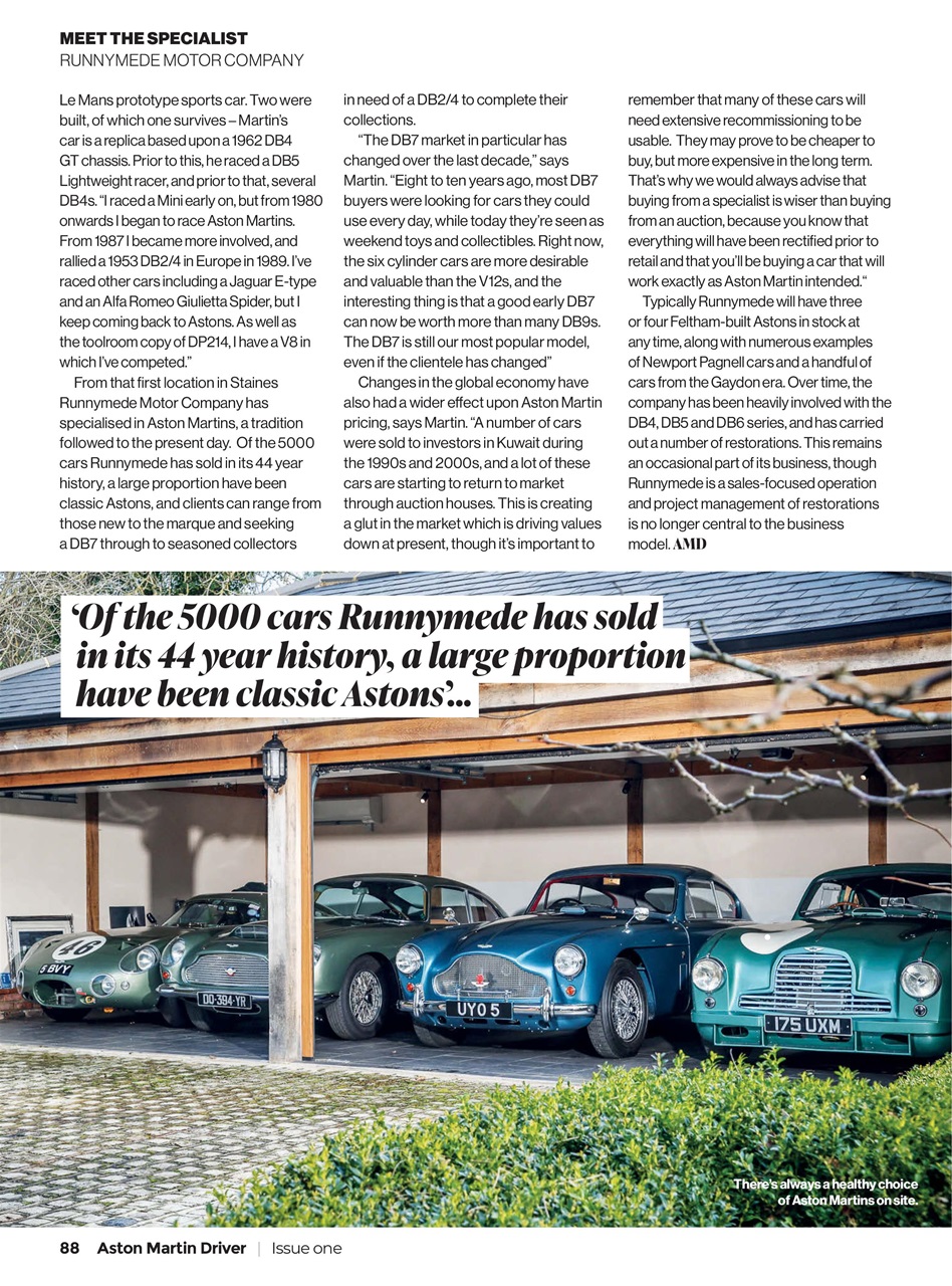 Aston Martin Driver Preview Pages