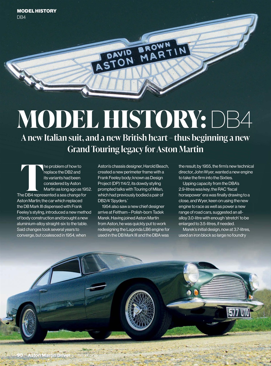 Aston Martin Driver Preview Pages