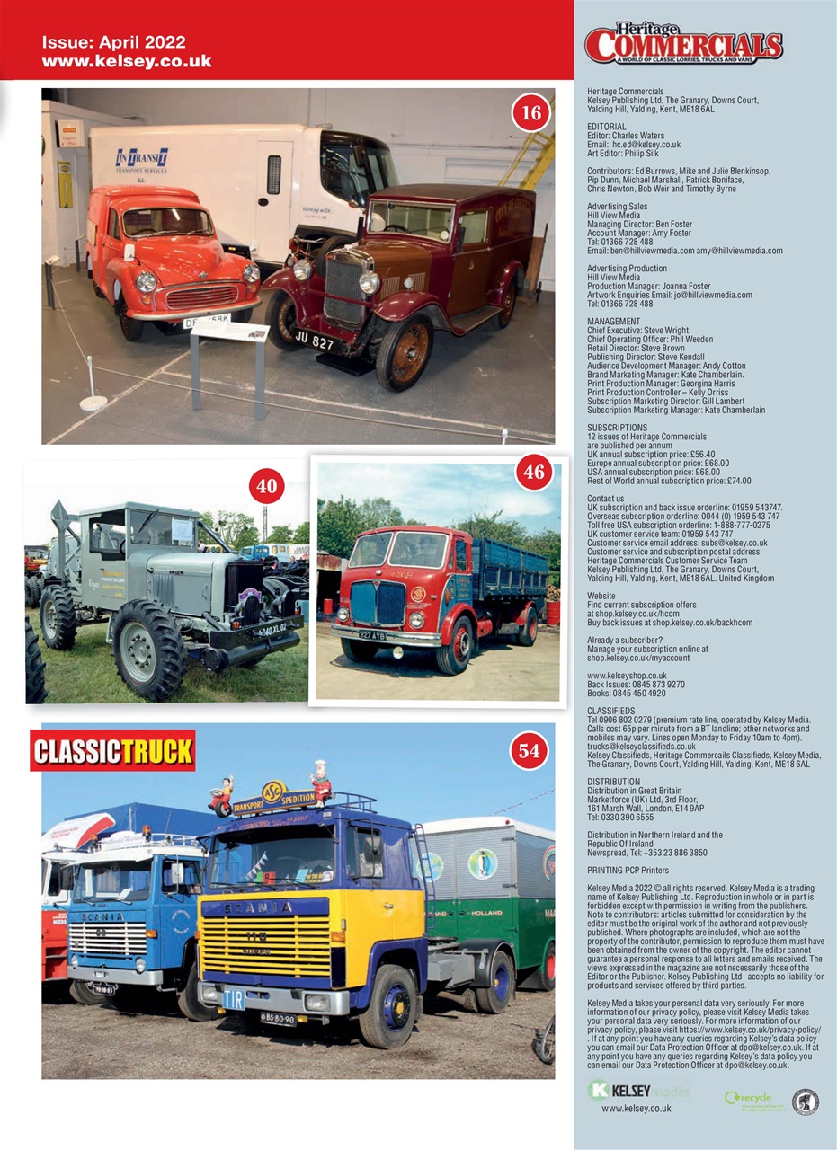 Heritage Commercials Magazine Preview Pages