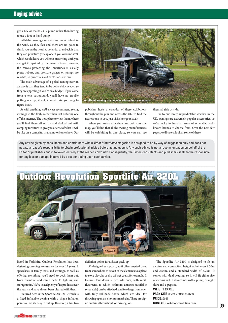 What Motorhome magazine Preview Pages
