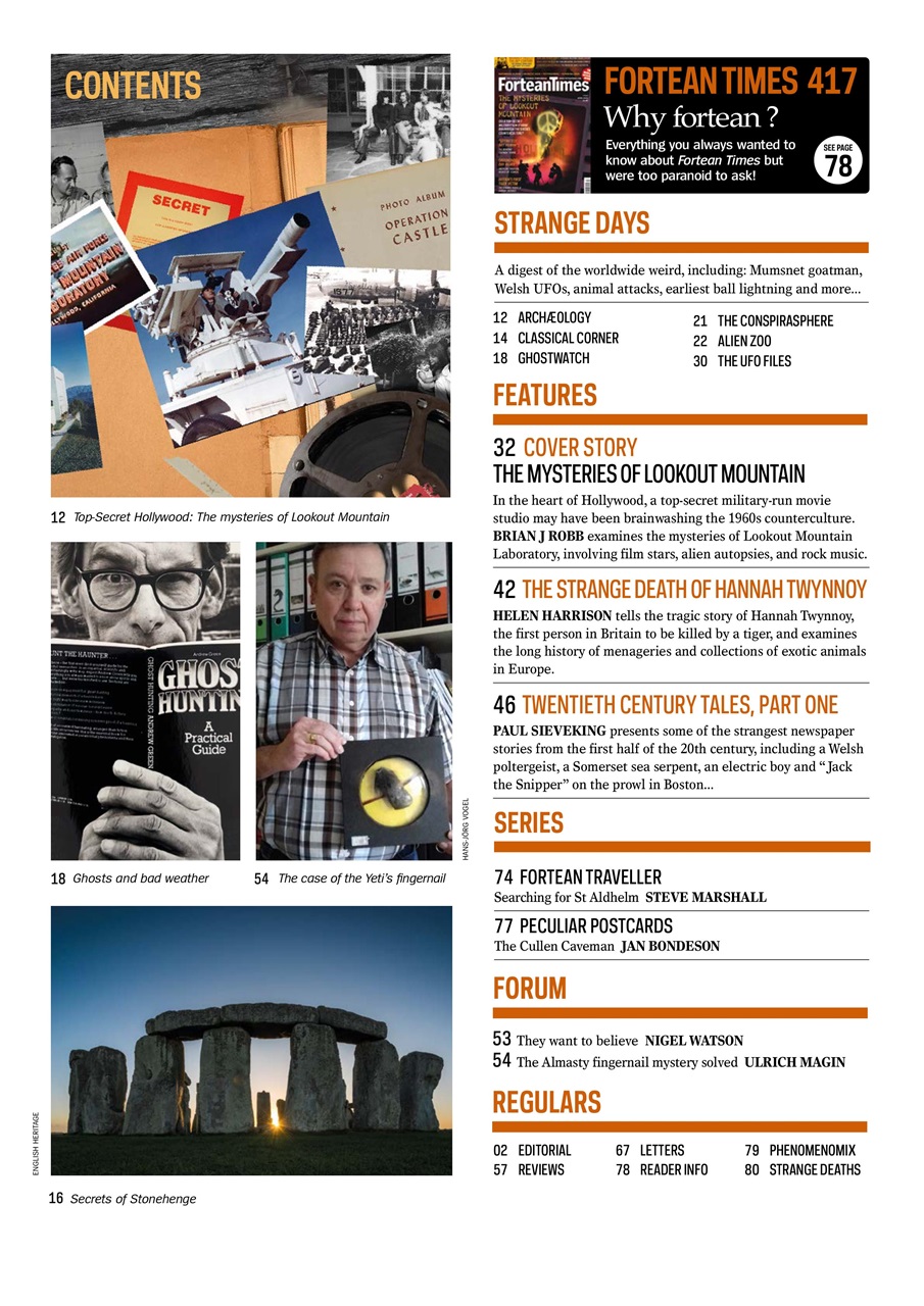 Fortean Times Preview Pages