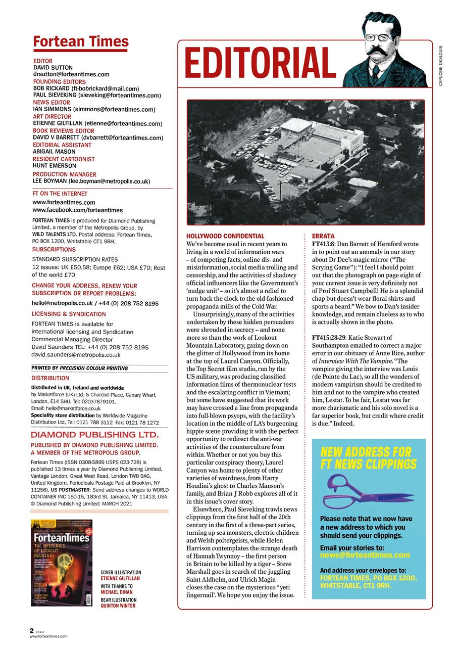 Fortean Times Preview Pages