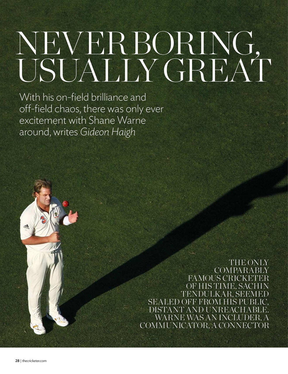 The Cricketer Magazine Preview Pages