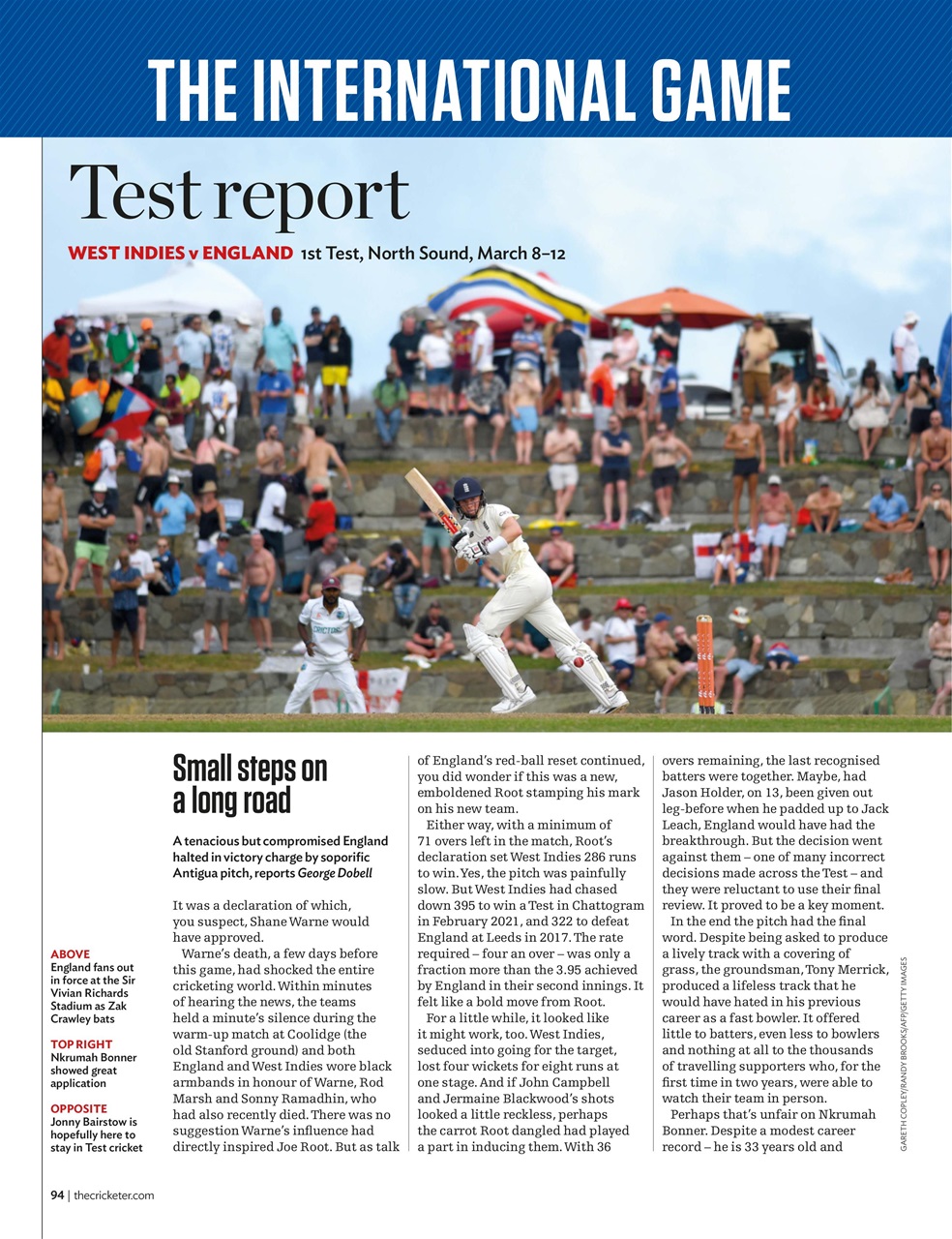 The Cricketer Magazine Preview Pages