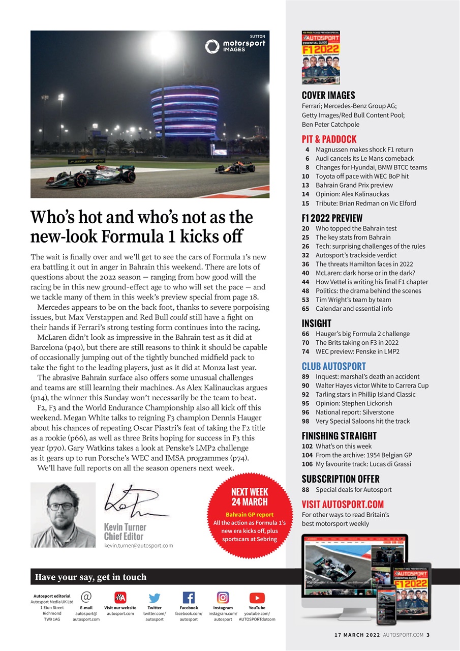 Autosport Preview Pages