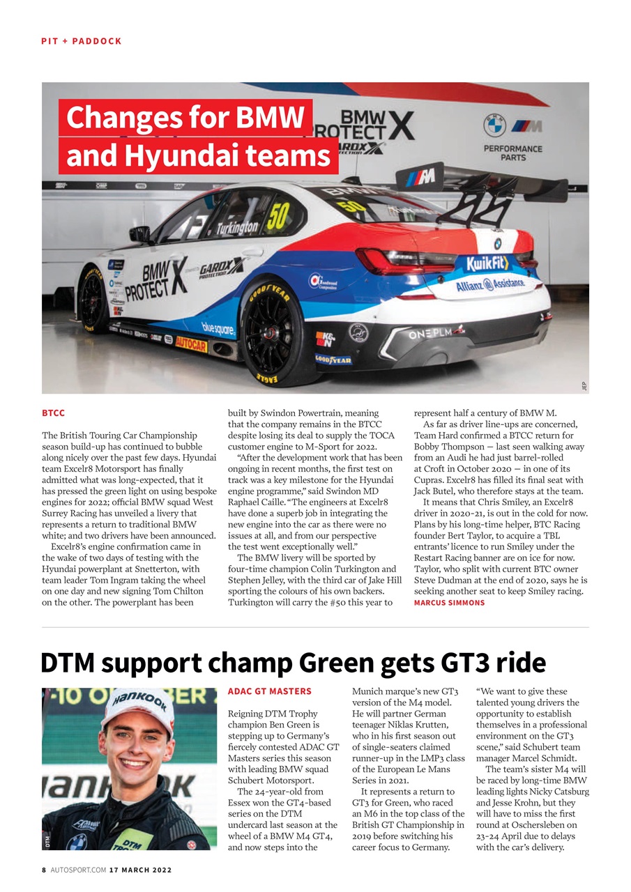 Autosport Preview Pages