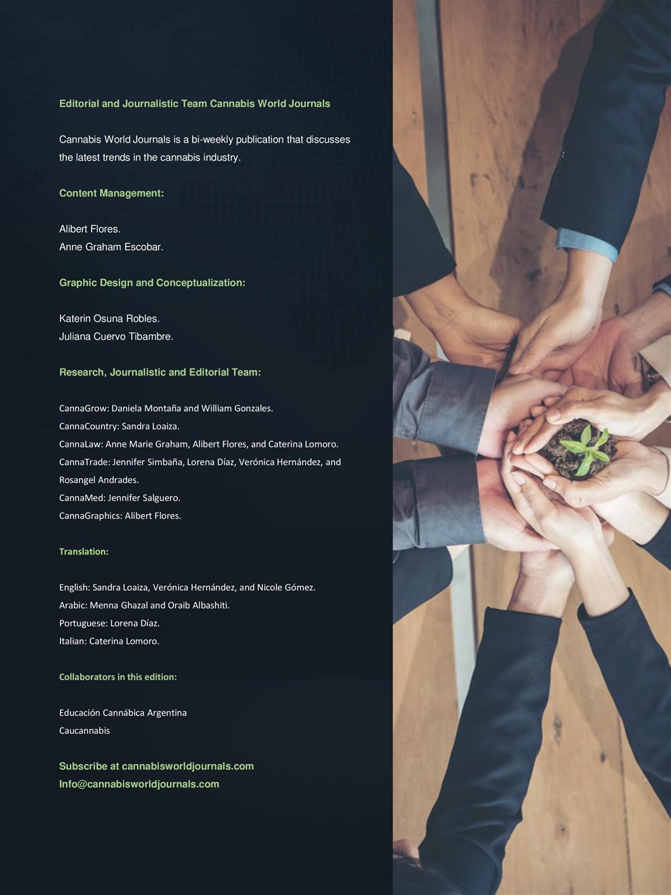 Cannabis World Journals Preview Pages