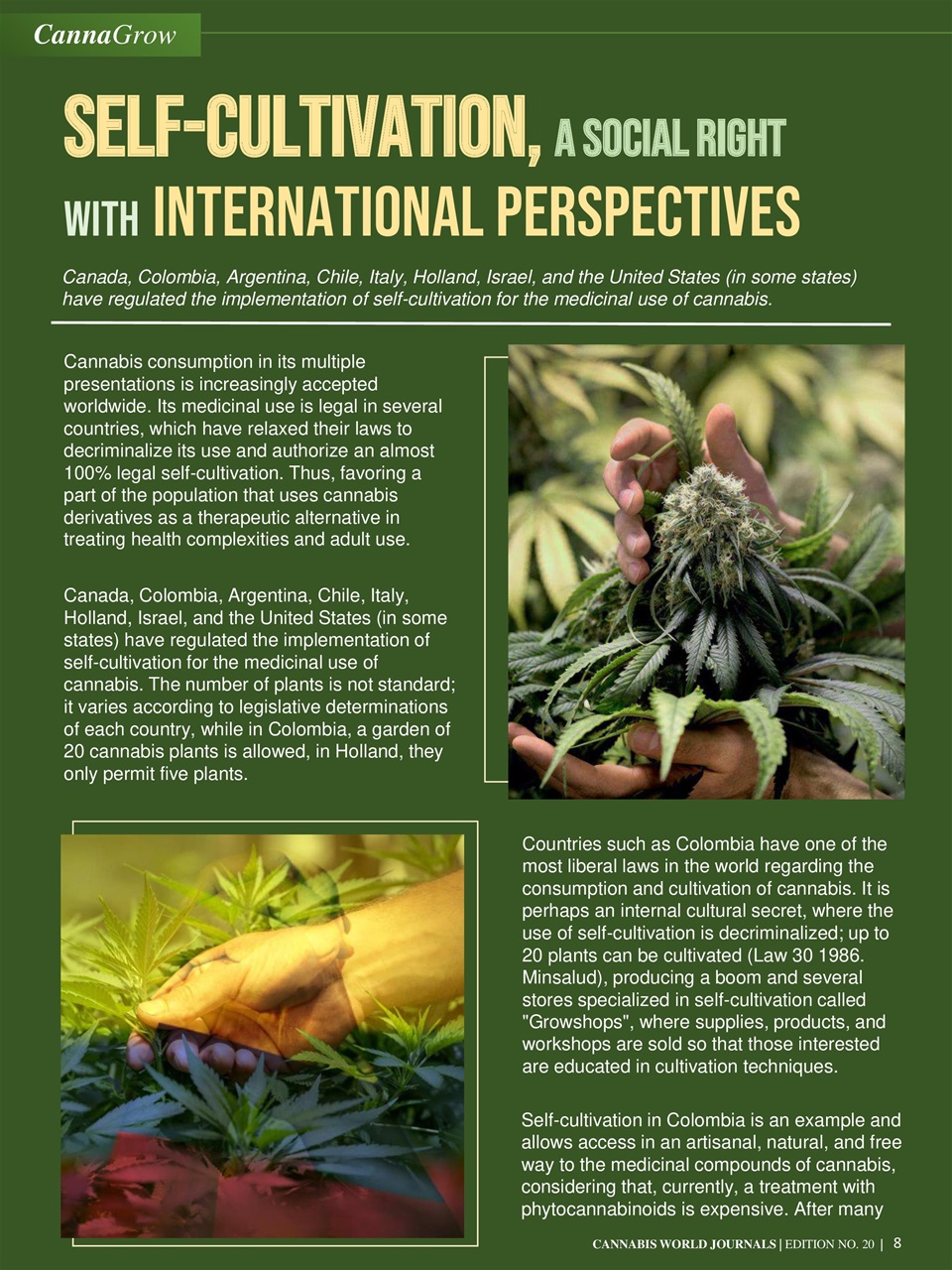 Cannabis World Journals Preview Pages