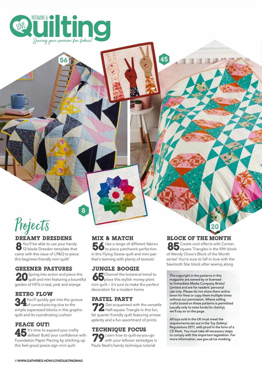 Love Patchwork & Quilting Preview Pages