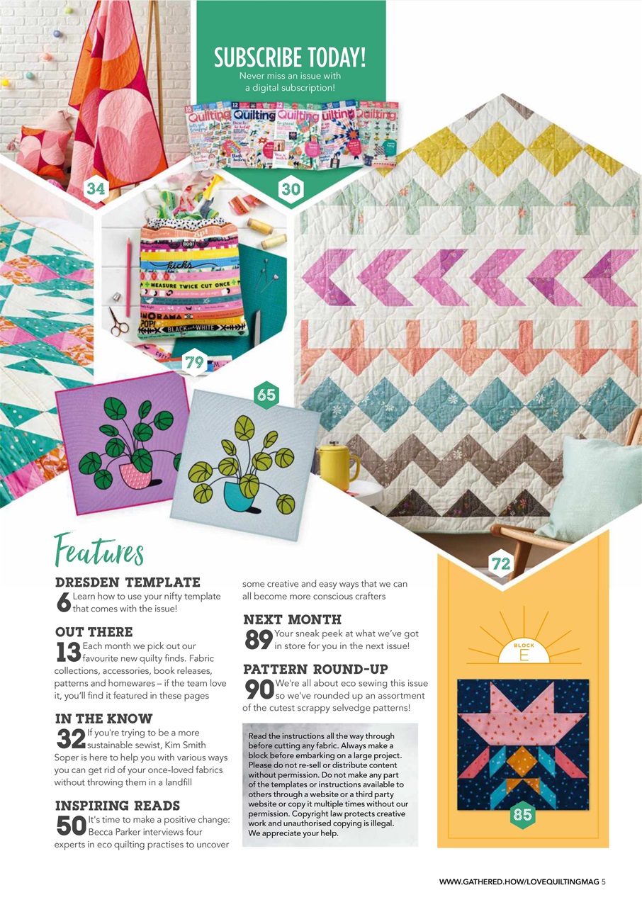Love Patchwork & Quilting Preview Pages