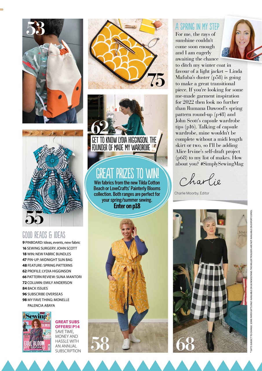 Simply Sewing Preview Pages