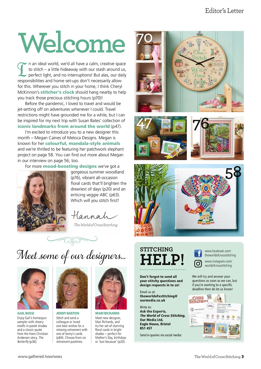 The World of Cross Stitching Preview Pages