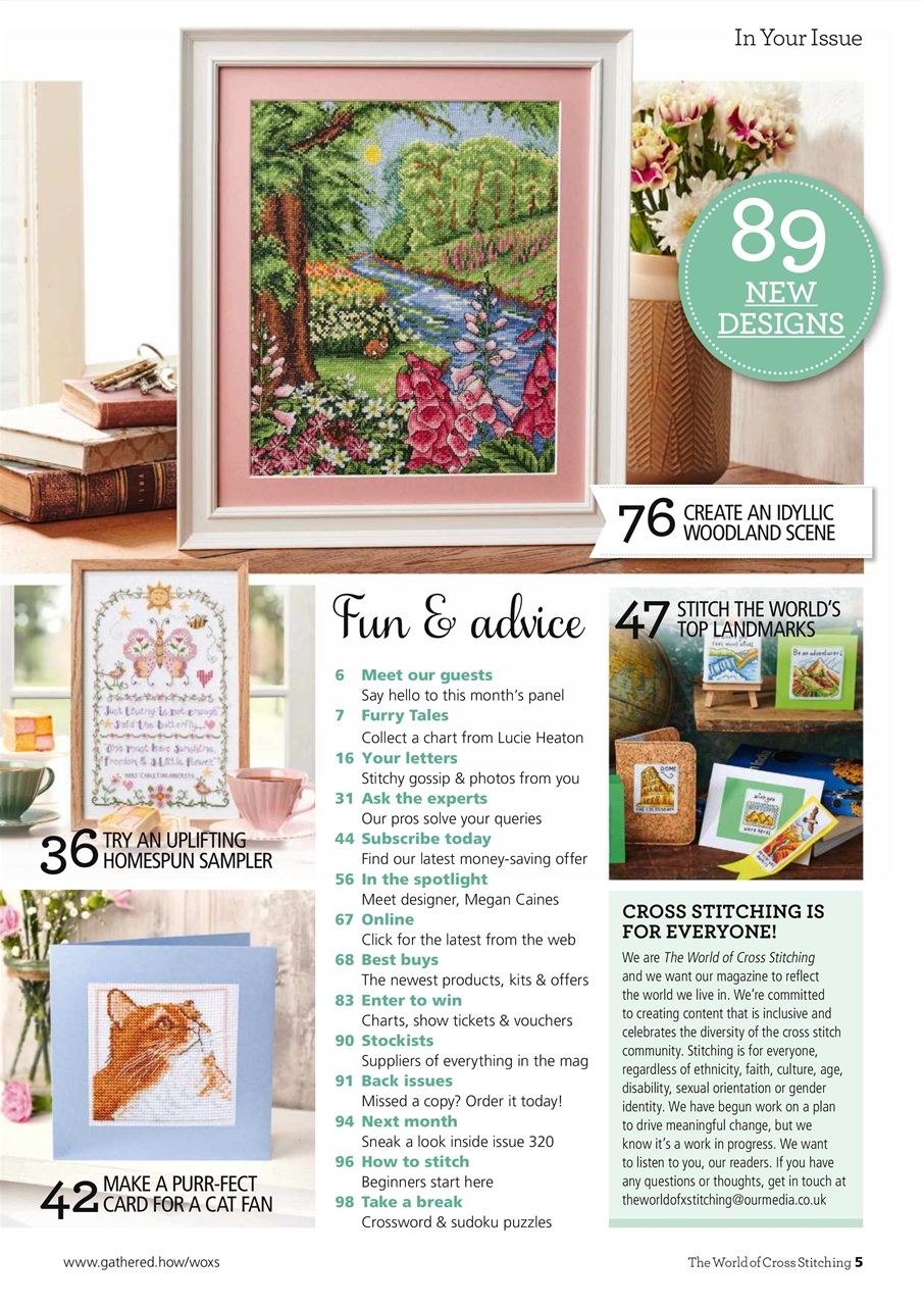 The World of Cross Stitching Preview Pages