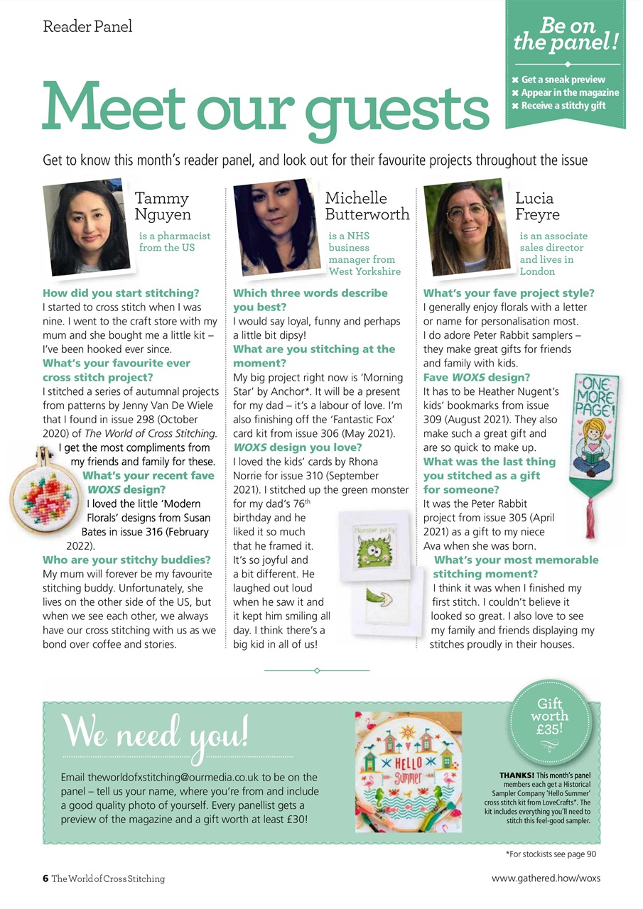 The World of Cross Stitching Preview Pages