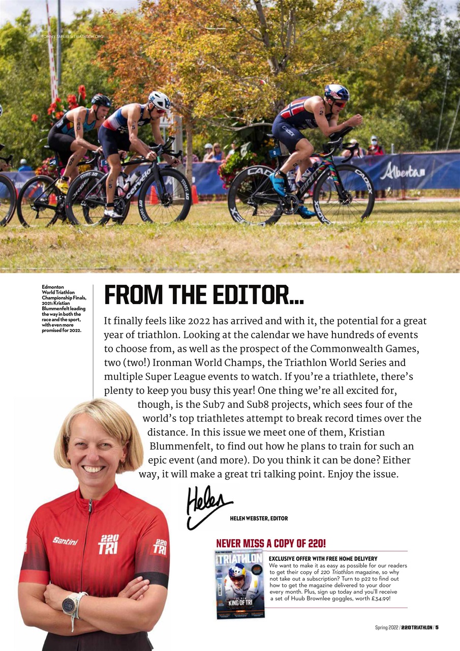 220 Triathlon Magazine Preview Pages