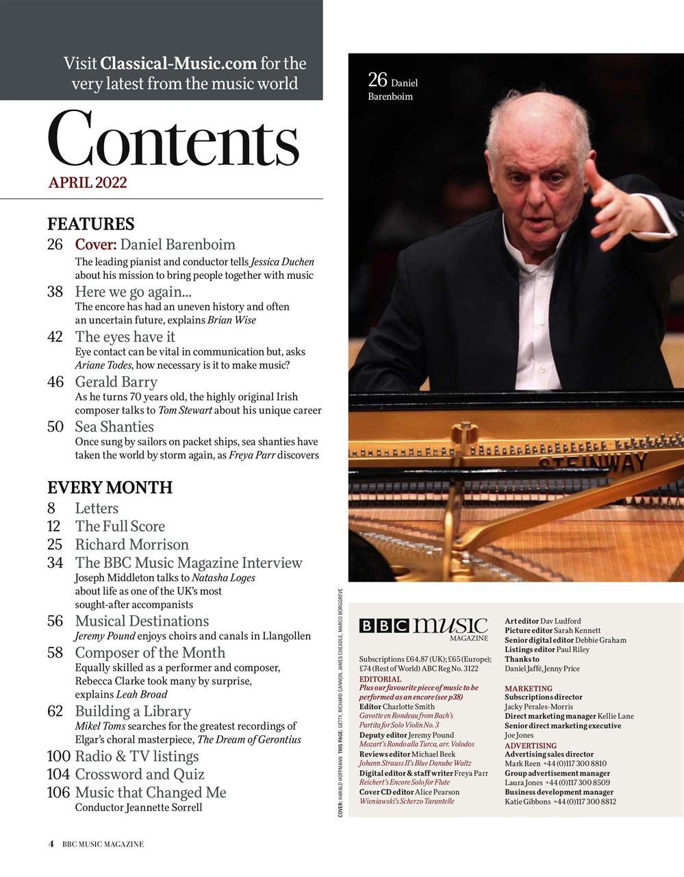BBC Music Magazine Preview Pages