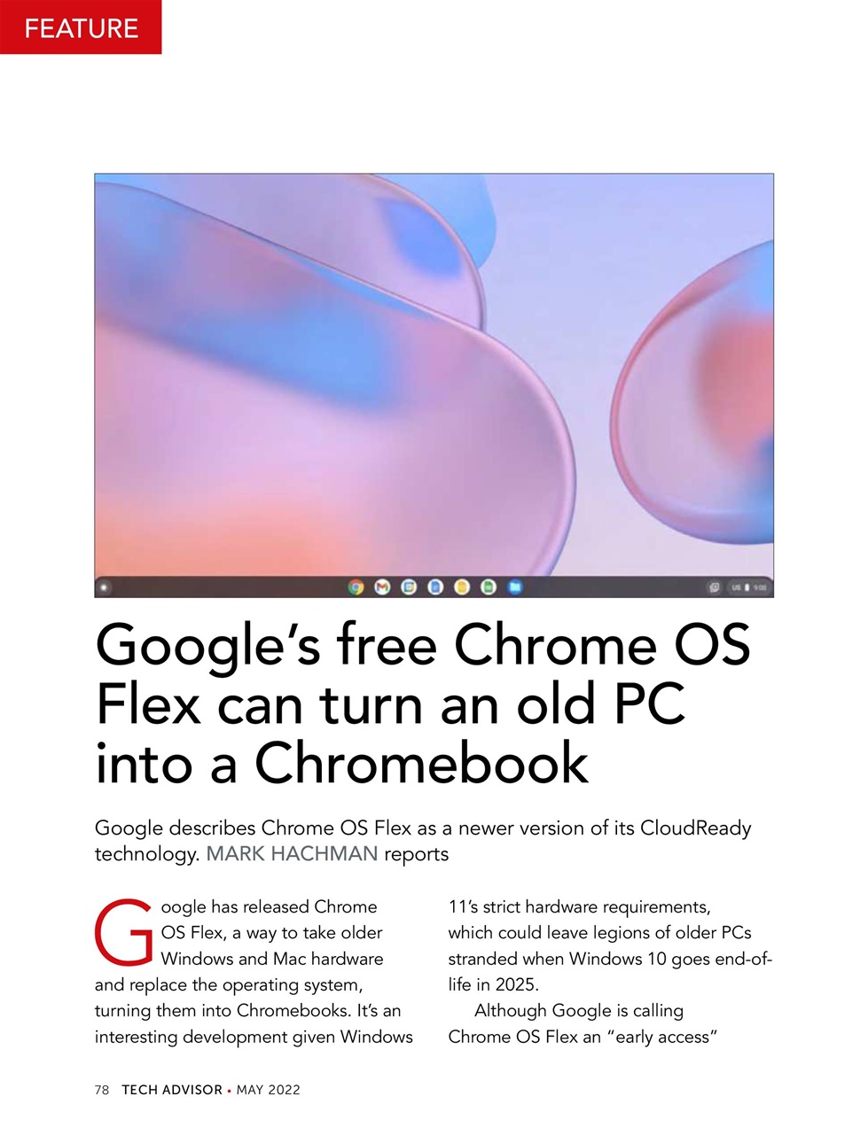 Tech Advisor Preview Pages