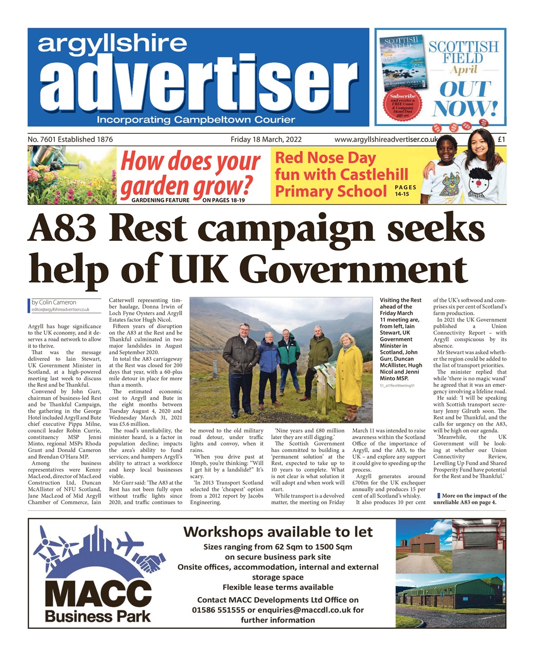 Argyllshire Advertiser Preview Pages