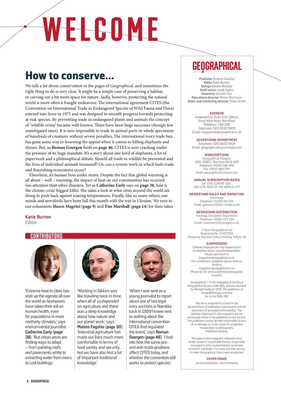 Geographical Preview Pages