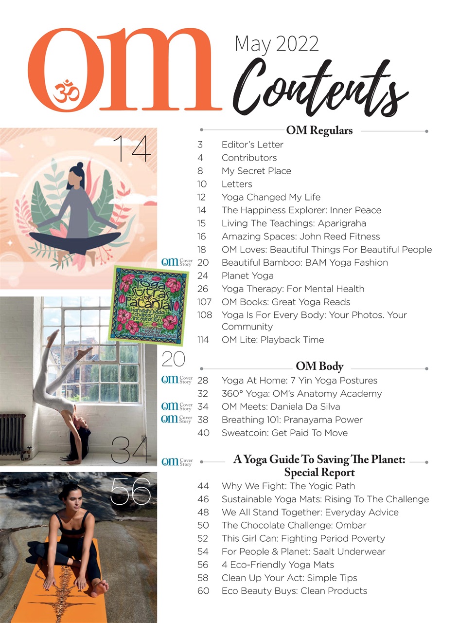 OM Yoga Magazine Preview Pages