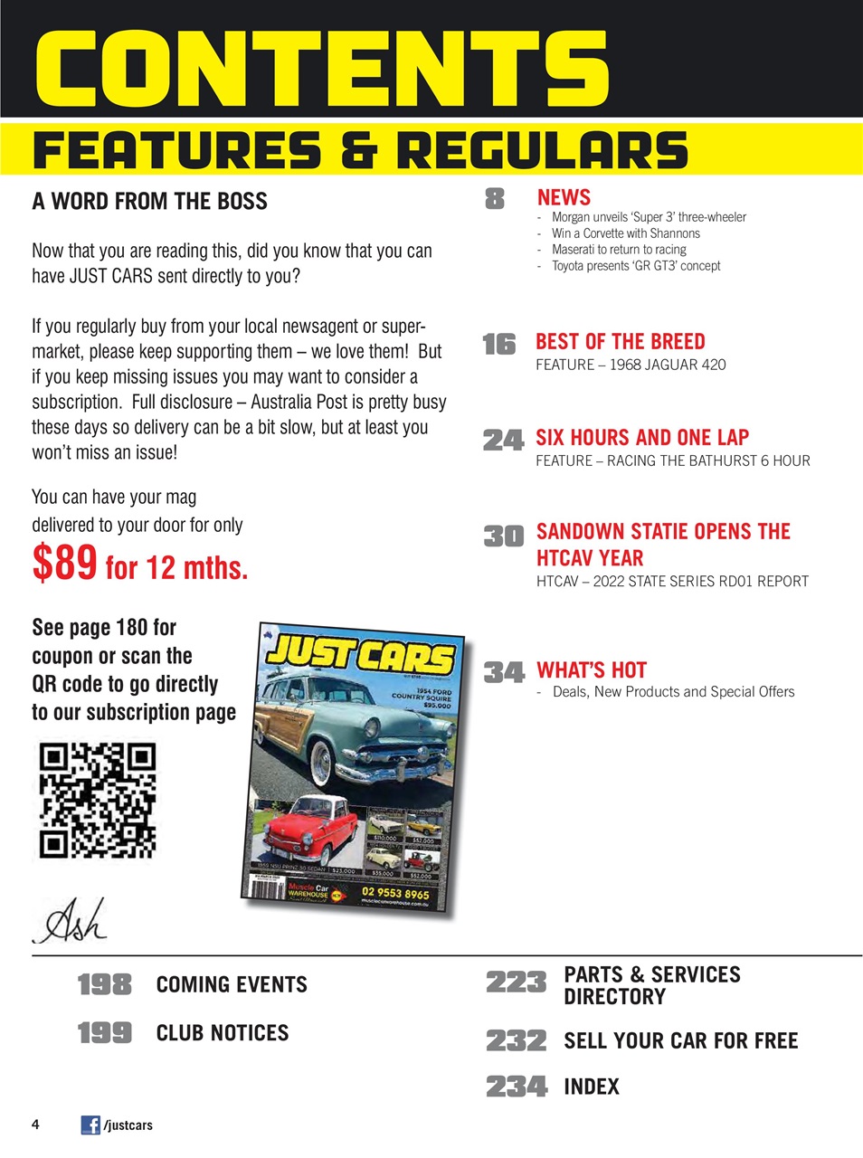 JUST CARS Preview Pages