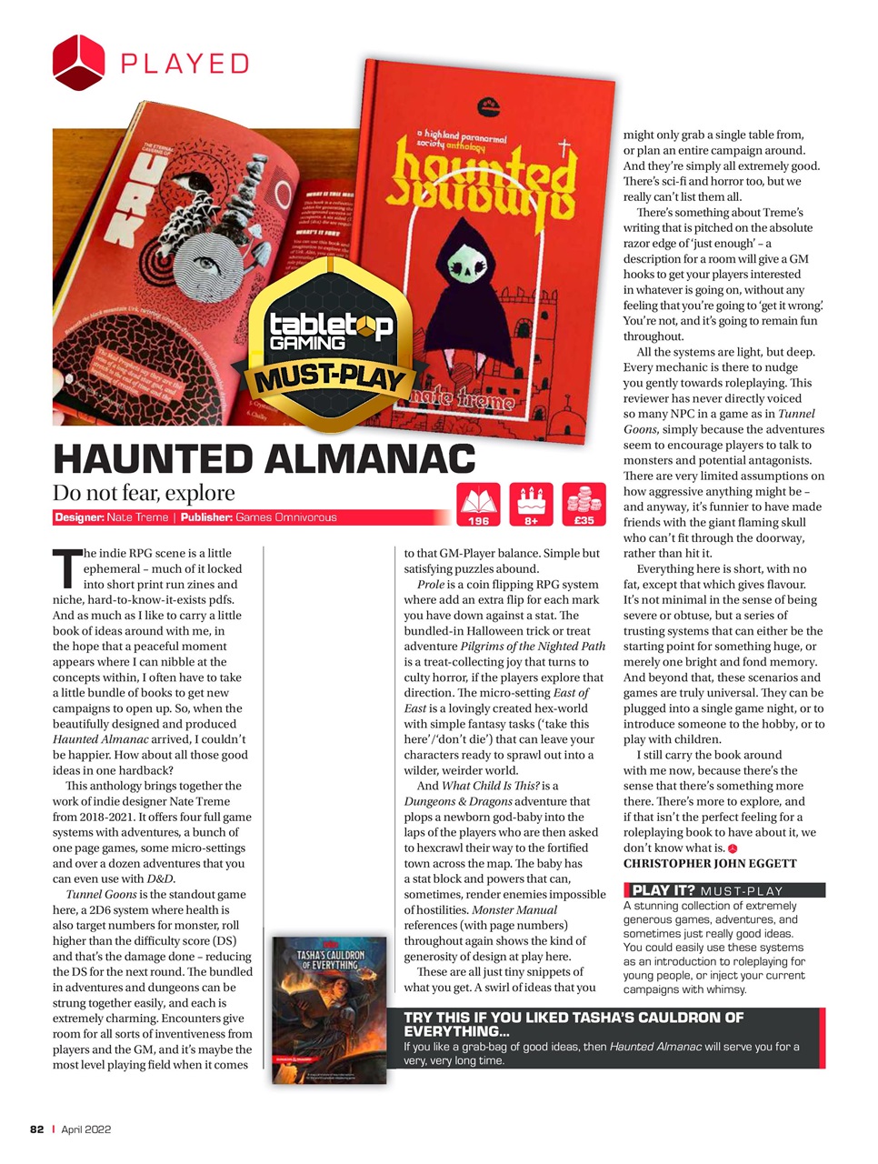 Tabletop Gaming Preview Pages