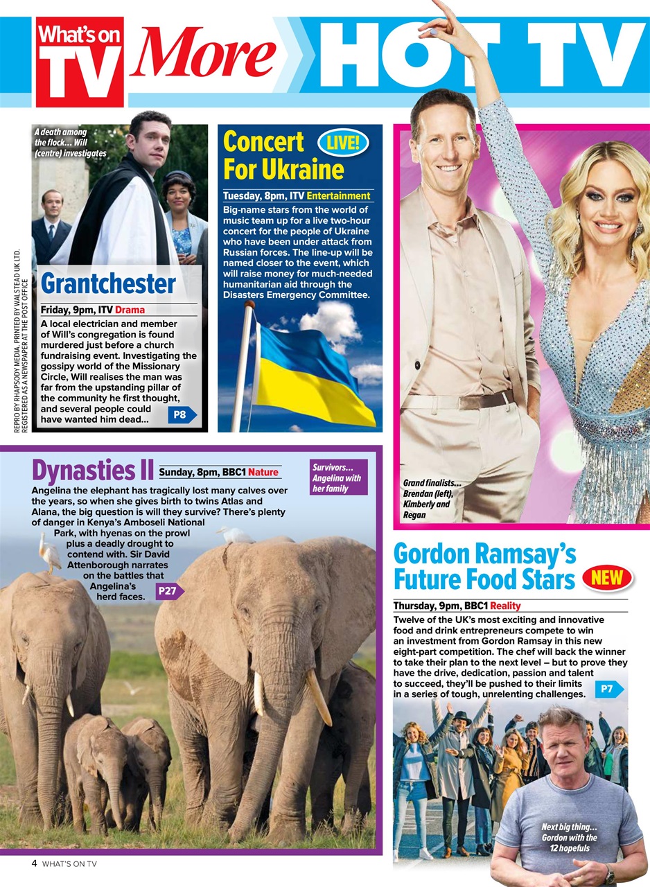 What's on TV Preview Pages